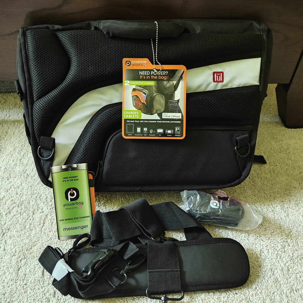 Black and White Camera Messenger Bag